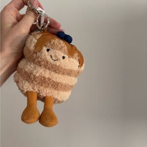 Jellycat Fran pancakes bag charm keychain- NYC FAO exclusive Authentic NWT